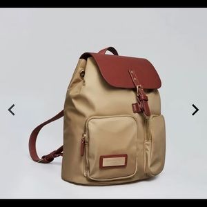 Brown Backpack - Gaston Luga Stockholm - PÄRLAN - SAND BROWN